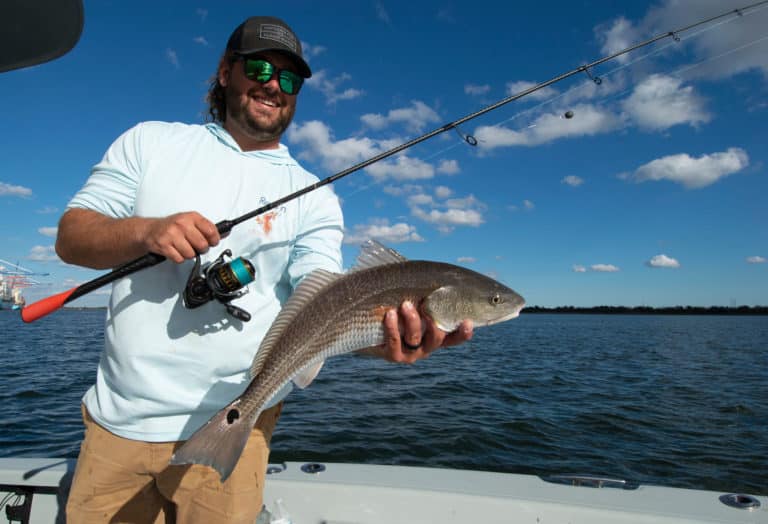 Redfish caught on Bubba rod