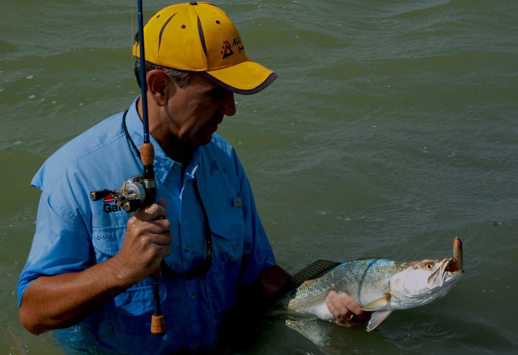 Elusive large speckled trout