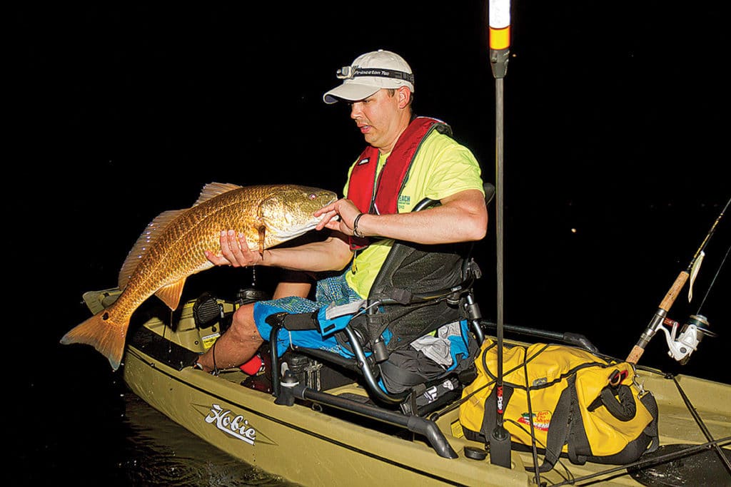 redfish night fishing