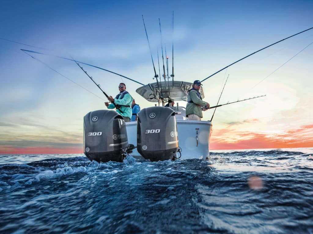 Fishing boat with Yamaha engines