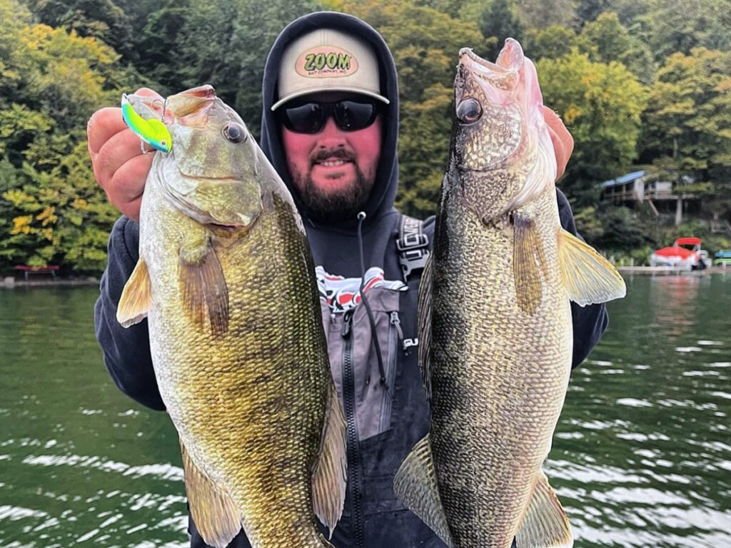 walleye and smallmouth caught at the finger lakes