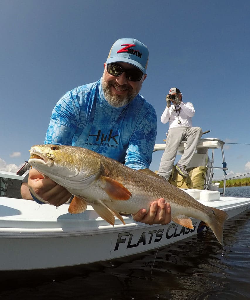 redfishing in the marsh