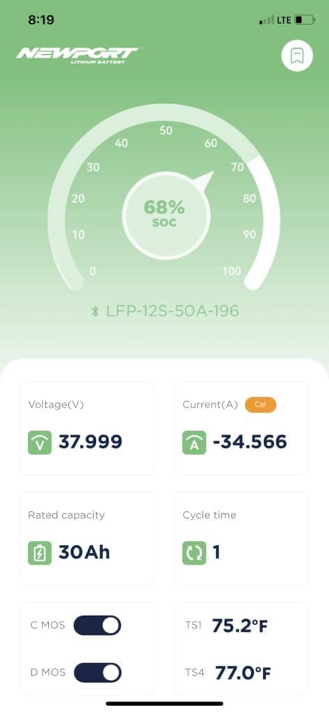 Newport Battery App