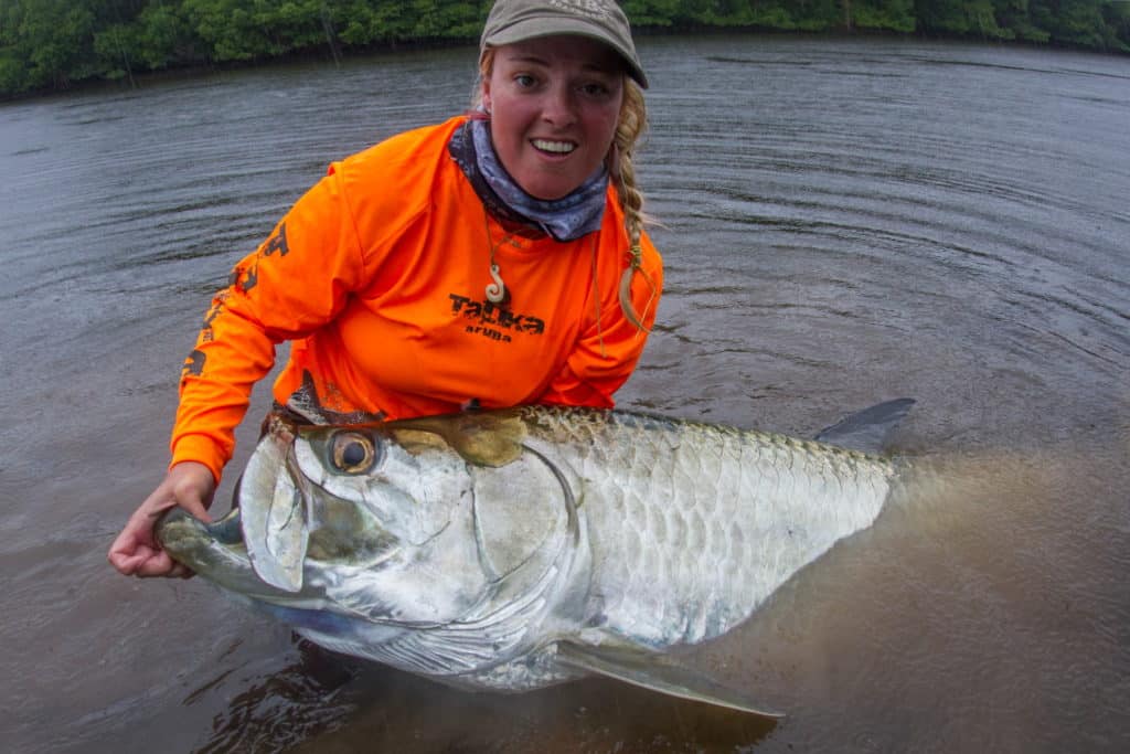 Large tarpon caught in Tampa Bay