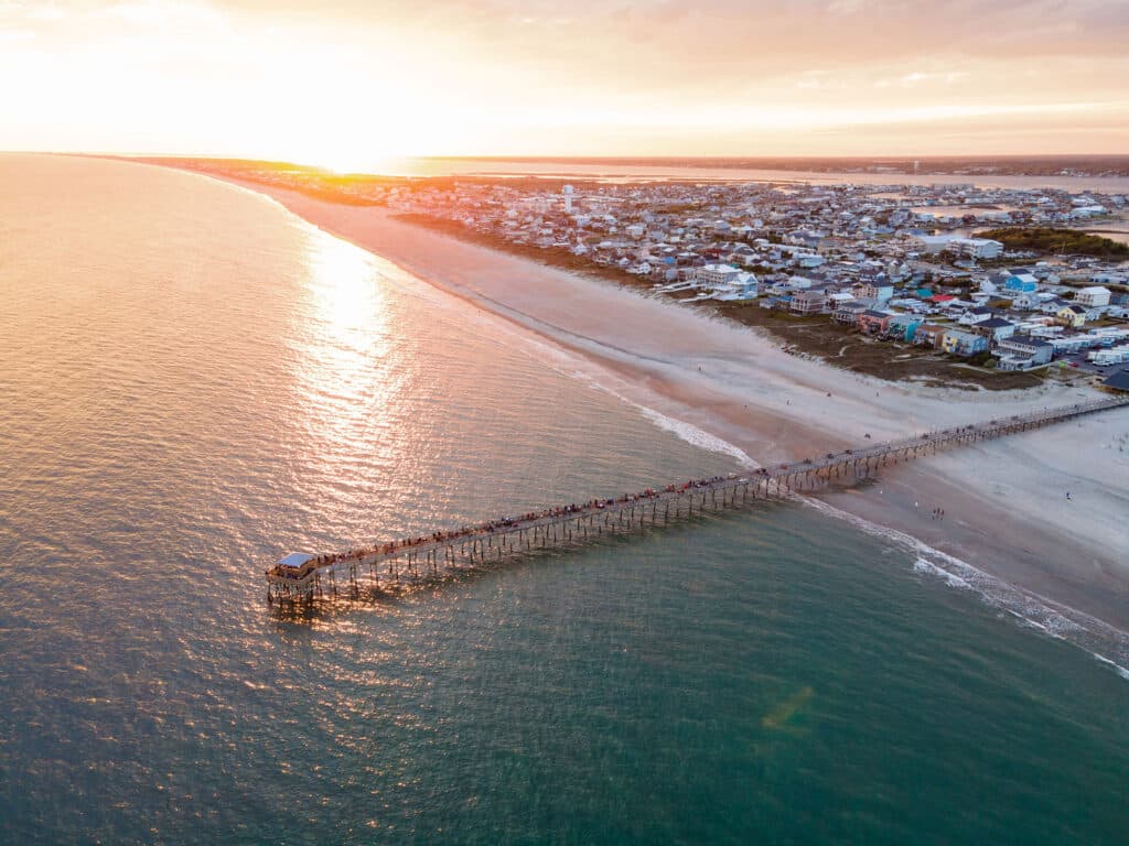 Oceanana Pier at sunset