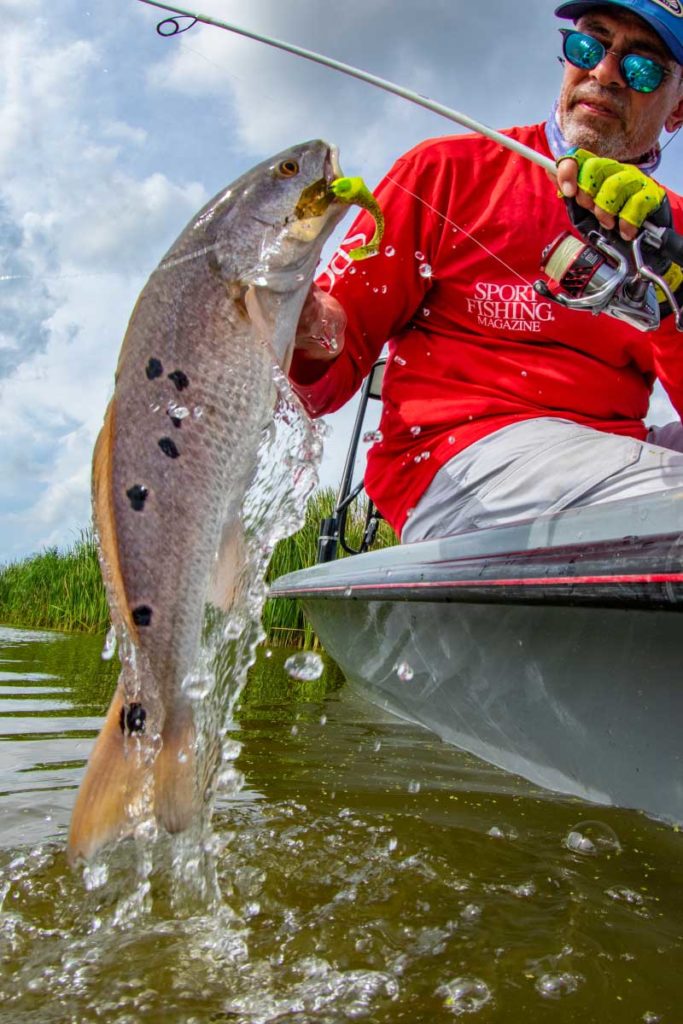 Catching Redfish in the Muddy Mississippi Marsh