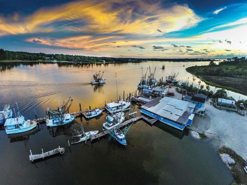 Bon Secour River aerial