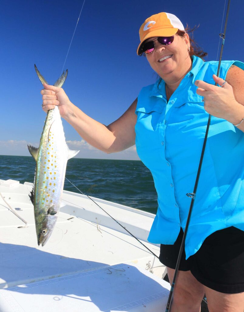 Spanish mackerel on the boat