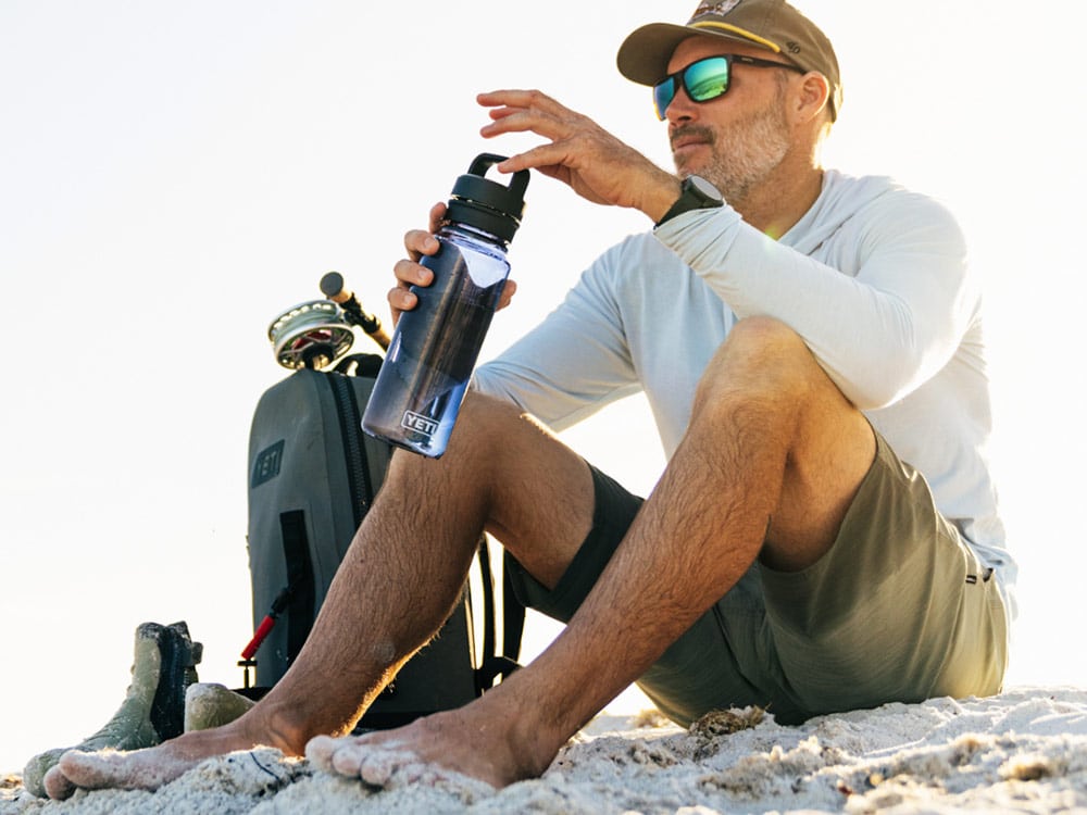 TEI dry bag on beach